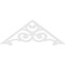 Ekena Millwork Pitch Hurley Architectural Grade PVC Gable Pediment, 72"W x 27"H x 1"P (9/12) GPP072X027X100HUR - alternate 3